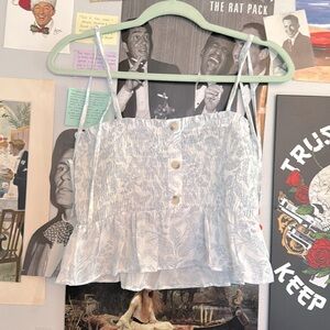 Beachy Floral Crop Tank